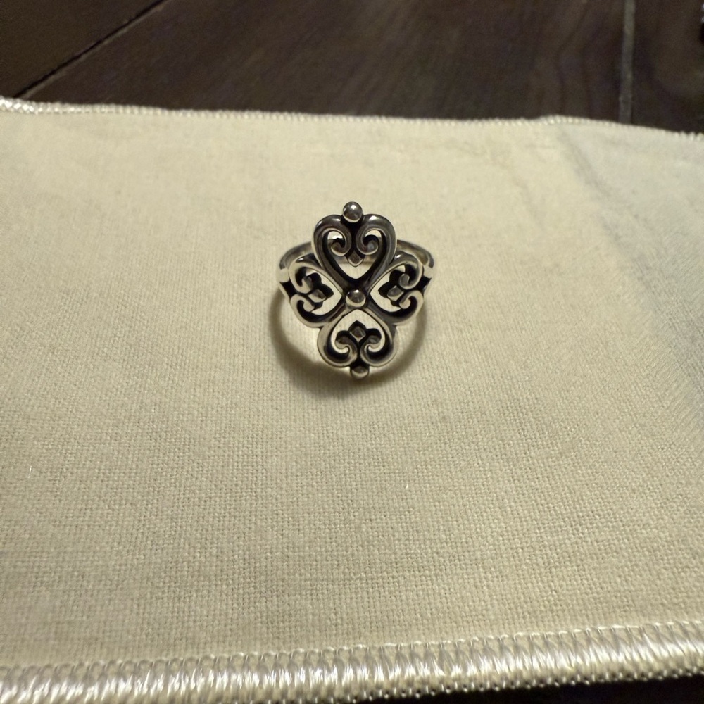 James Avery Adorned Hearts ring